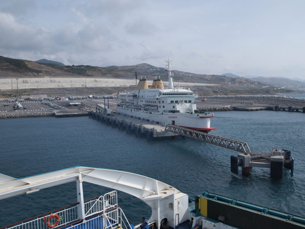 By ferry from Spain
